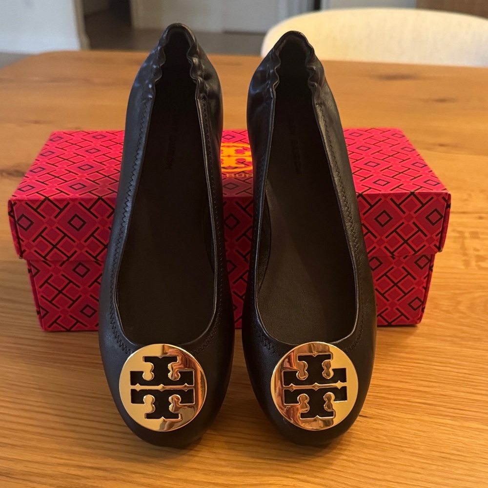 Tory Burch Minnie Travel Ballet w/Metal Logo